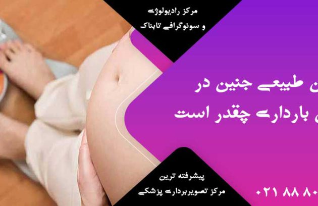 وزن طبیعی جنین در دوران بارداری چقدر است